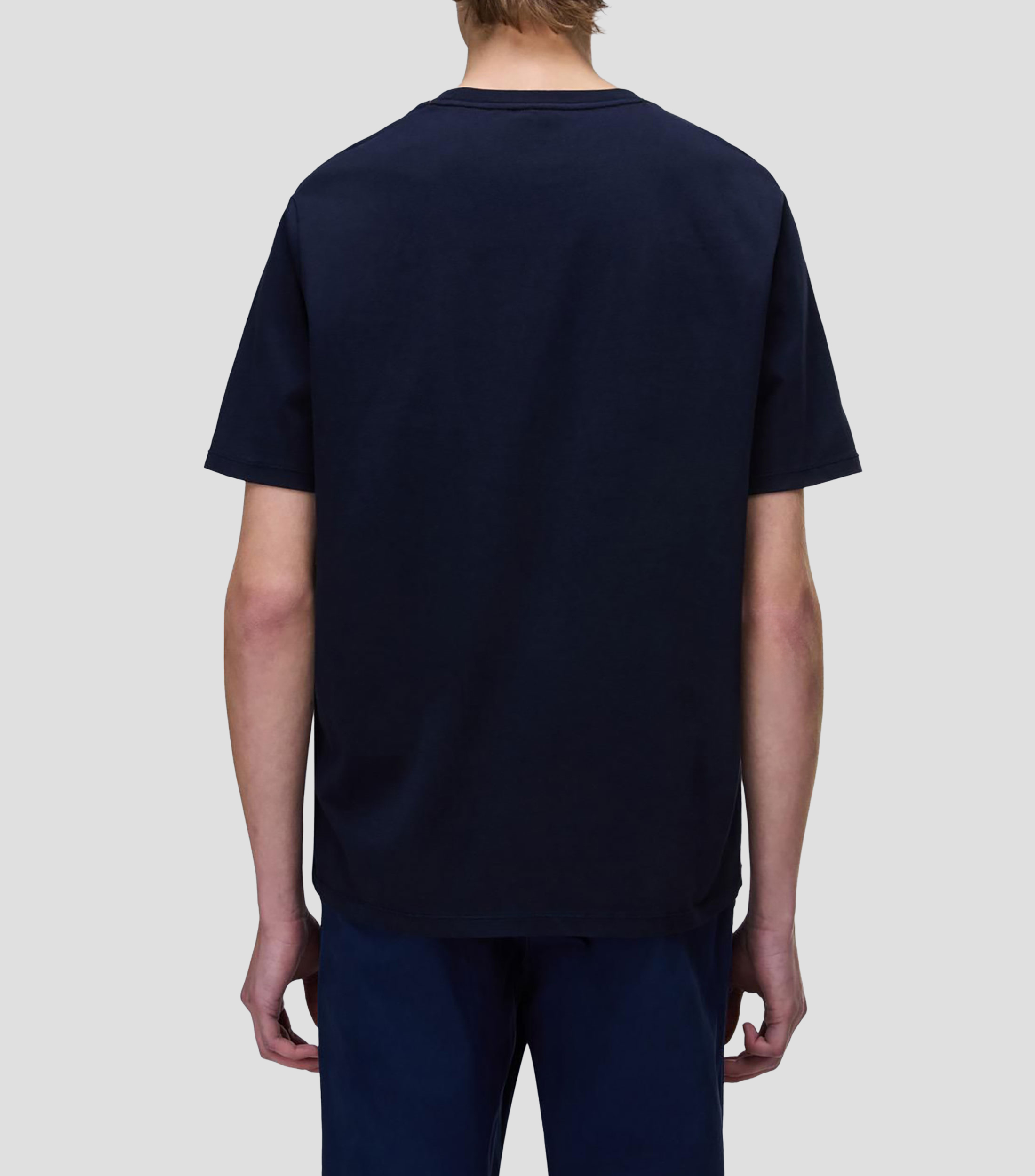 Playera cuello redondo manga corta Badge lisa Hombre